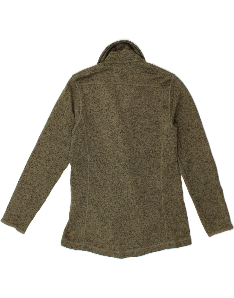 EDDIE BAUER Womens Double Breasted Blazer Jacket UK 10 Small Khaki Flecked Vintage Eddie Bauer and Second-Hand Eddie Bauer from Messina Hembry 