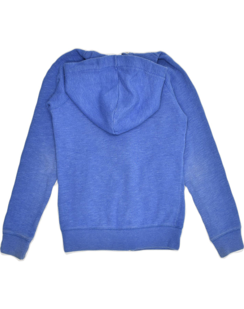 JACK WILLS Womens Zip Hoodie Sweater UK 6 XS  Blue Cotton | Vintage Jack Wills | Thrift | Second-Hand Jack Wills | Used Clothing | Messina Hembry 