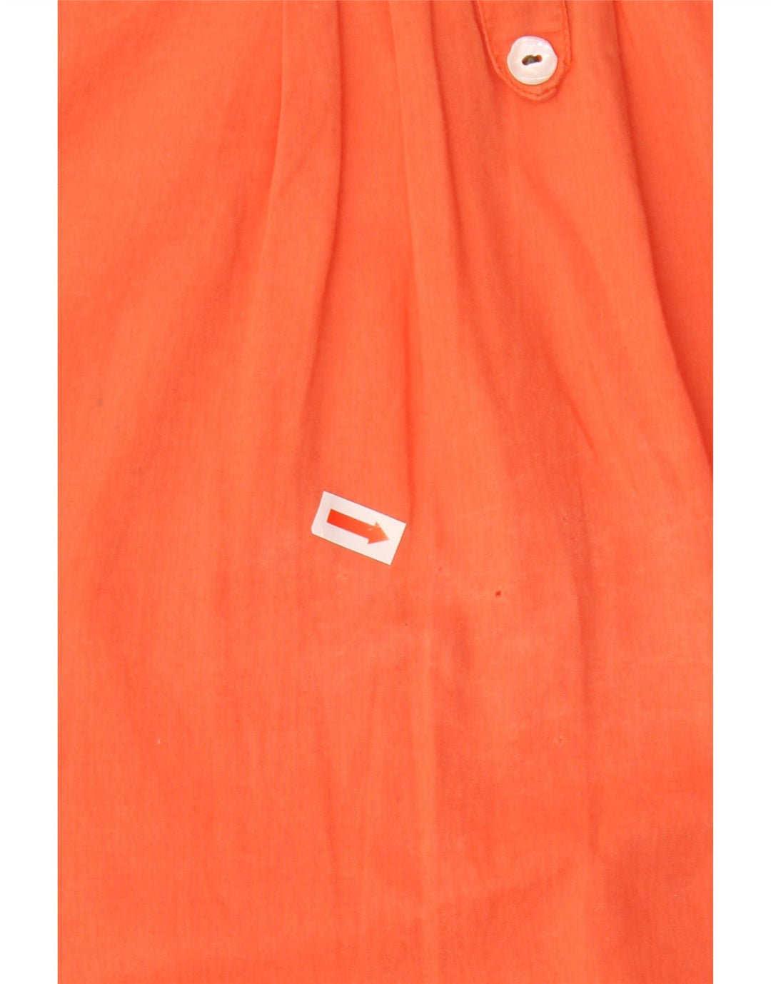 Timberland Womens 3/4 Sleeve Tunic Top UK 14 Medium Orange Cotton