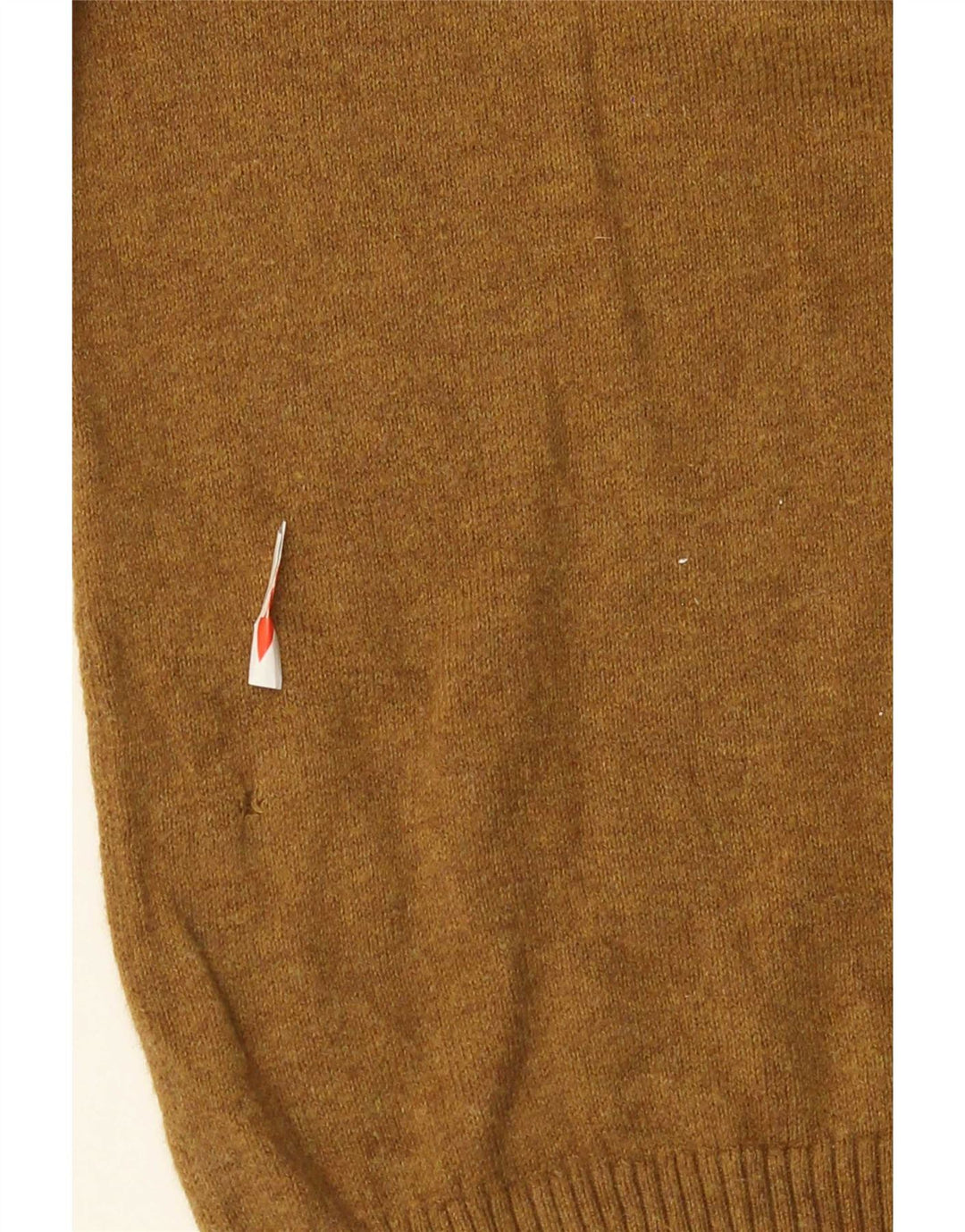 Fat Face Mens V-Neck Jumper Sweater Medium Brown Cotton