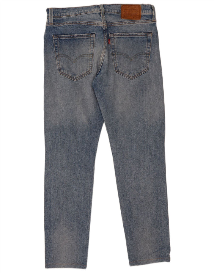 Levi's Mens 512 Distressed Slim Tapered Jeans W32 L32 Blue Cotton