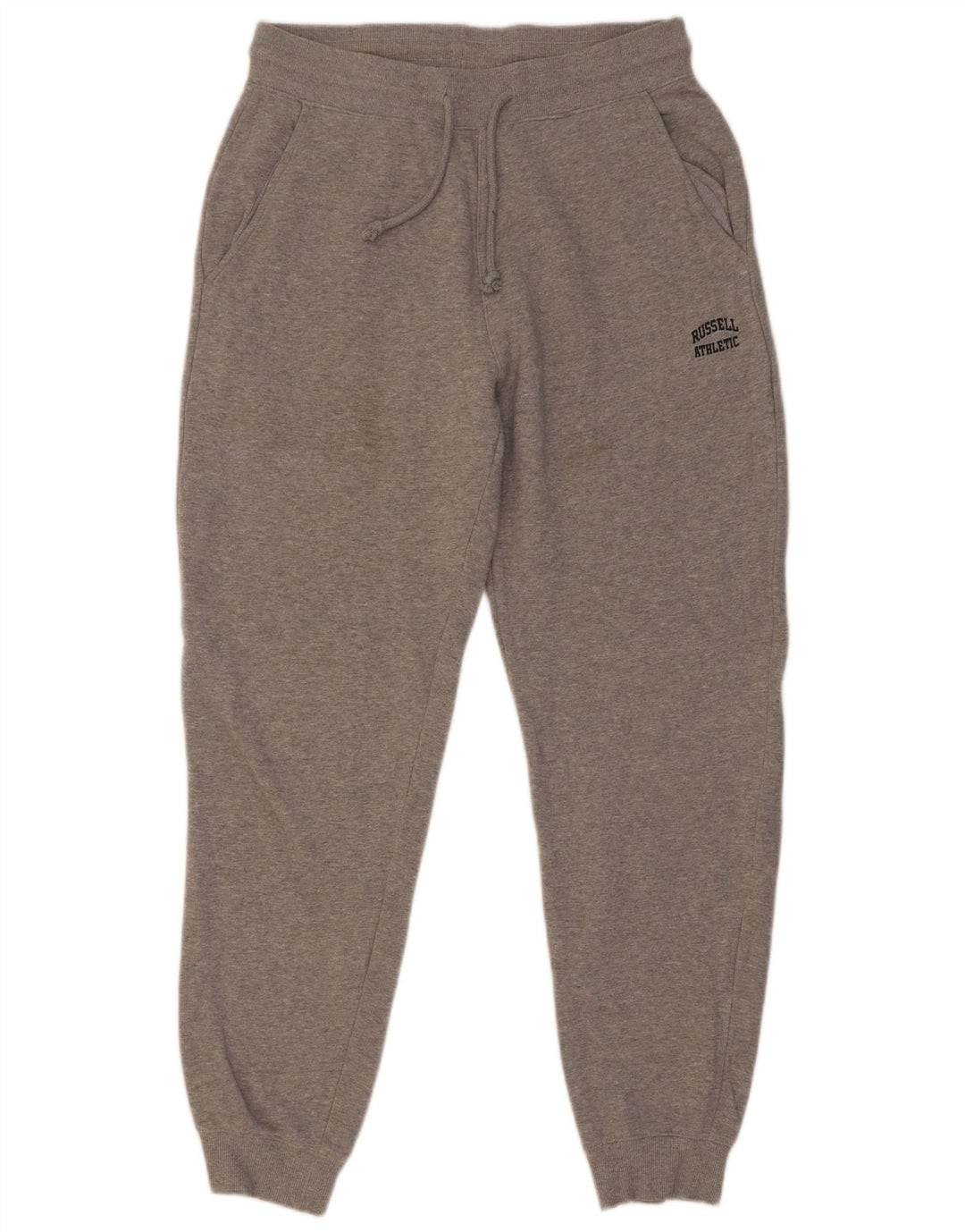 Russell Athletic Mens Tracksuit Trousers Joggers Medium Grey Flecked Cotton