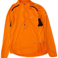 Nike Mens Dri Fit Zip Neck Pullover Tracksuit Top Medium Orange Colourblock