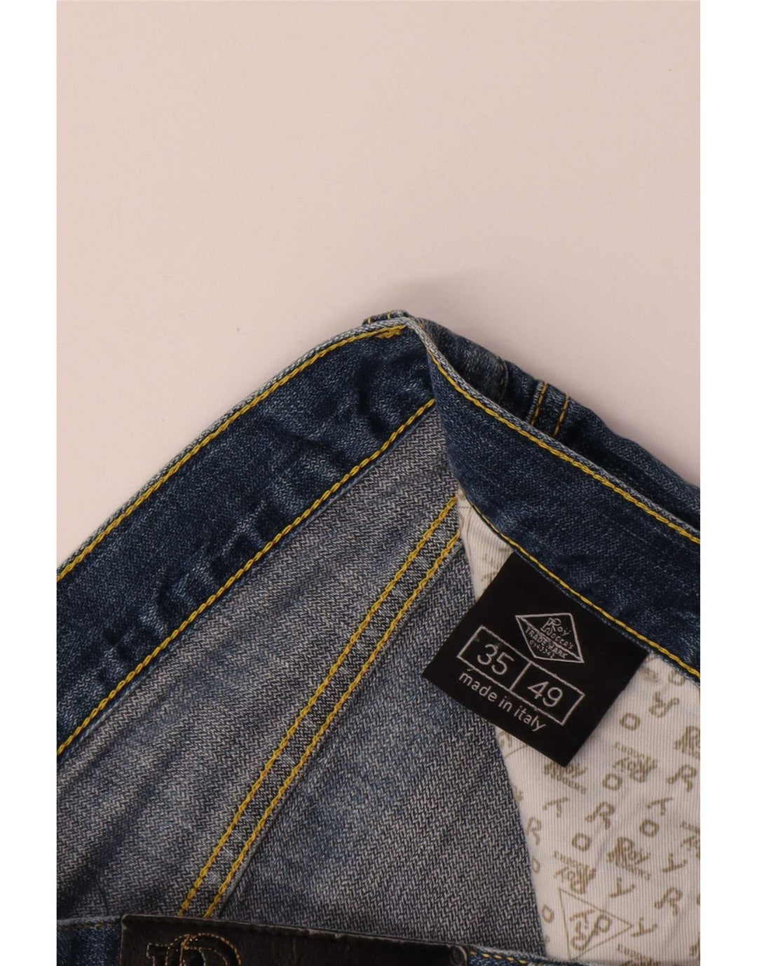 Roy Rogers Mens Distressed Straight Jeans W35 L29 Blue