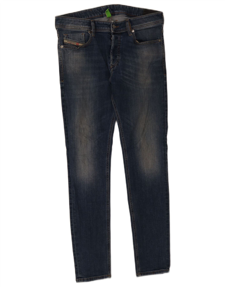 Diesel Mens Skinny Jeans W33 L30 Blue Cotton