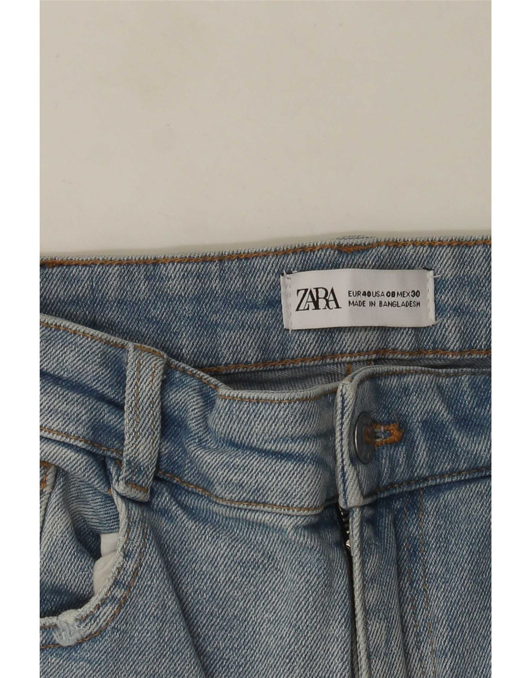 Zara Womens Distressed Skinny Jeans EU 40 Medium W30 L27 Blue