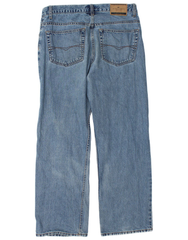 Marks & Spencer Mens Blue Harbour Straight Jeans W34 L29 Blue Cotton