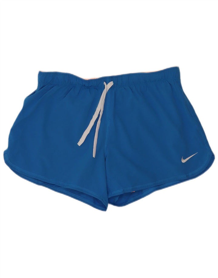 Nike Womens Skort Regular Sport Shorts UK 14 Medium Blue Polyester Sports