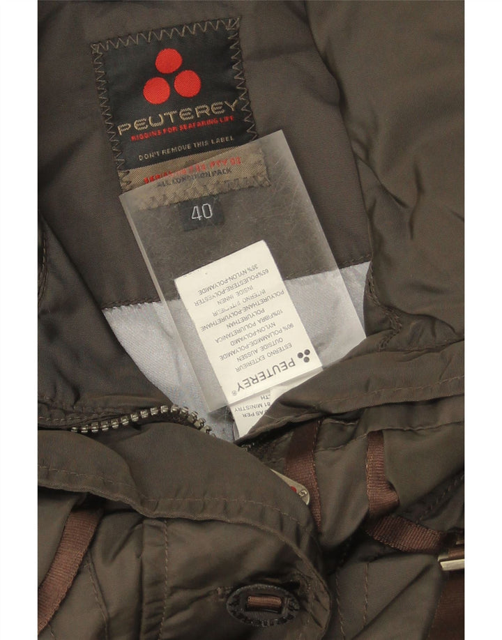 PEUTEREY Womens Utility Jacket IT 40 Small Brown Polyester Vintage PEUTEREY and Second-Hand PEUTEREY from Messina Hembry 