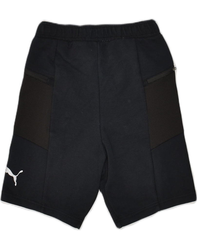 PUMA Boys Sport Shorts 11-12 Years Large  Black Cotton | Vintage Puma | Thrift | Second-Hand Puma | Used Clothing | Messina Hembry 