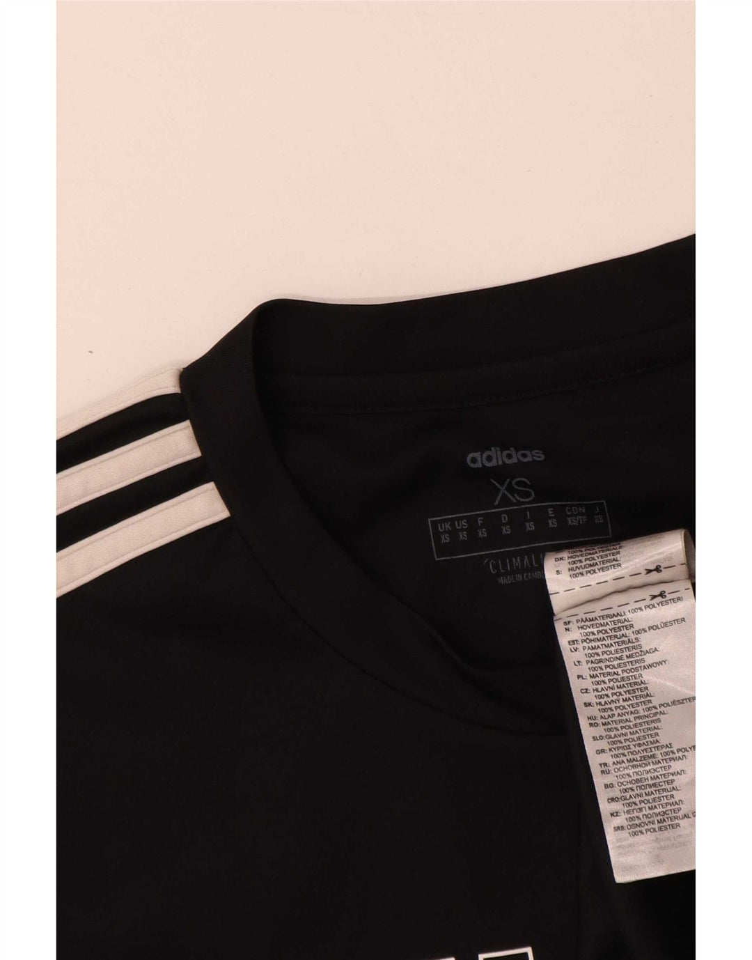 Adidas Mens Climalite Graphic T-Shirt Top XS Black Polyester