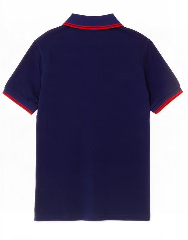 Fred Perry Mens Slim Fit Polo Shirt Small Navy Blue Cotton