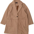 Marks & Spencer Womens Overcoat UK 20 2XL Beige Polyester