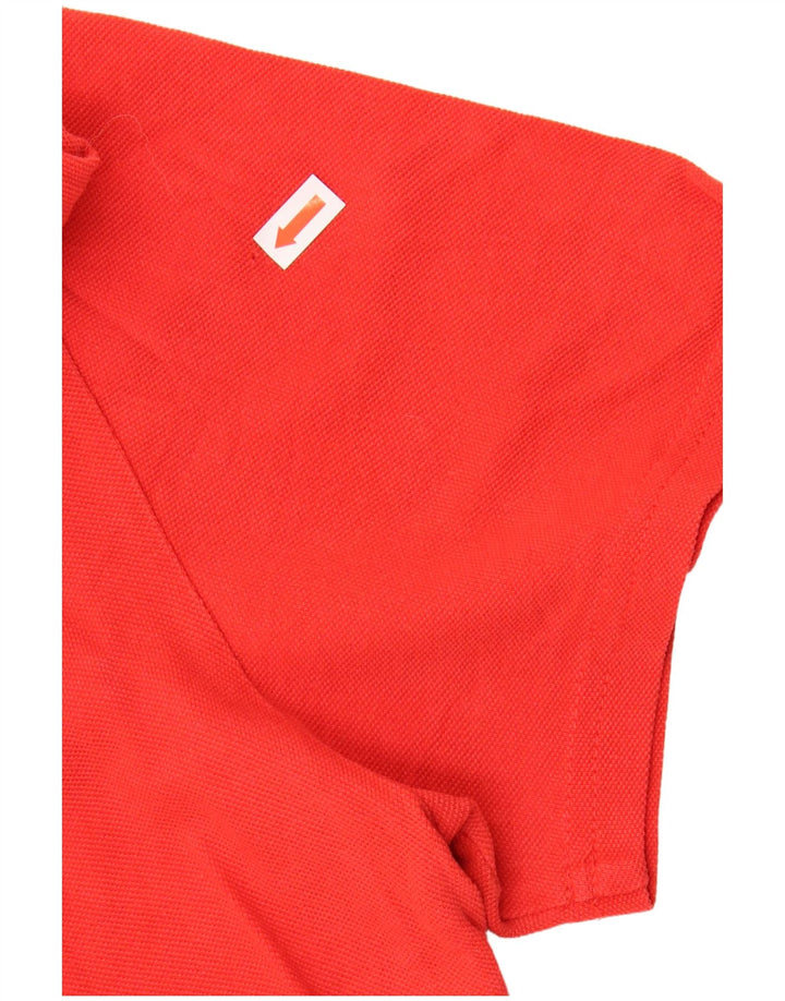 PUMA Mens Polo Shirt Medium Red Cotton