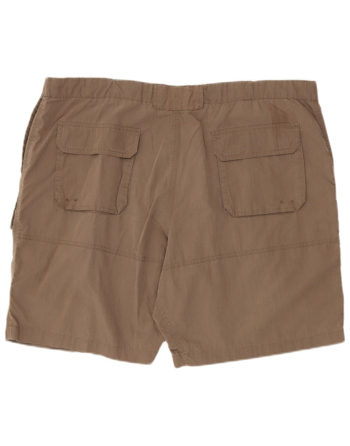 Marks & Spencer Mens Cargo Shorts 2XL W44 Brown Cotton