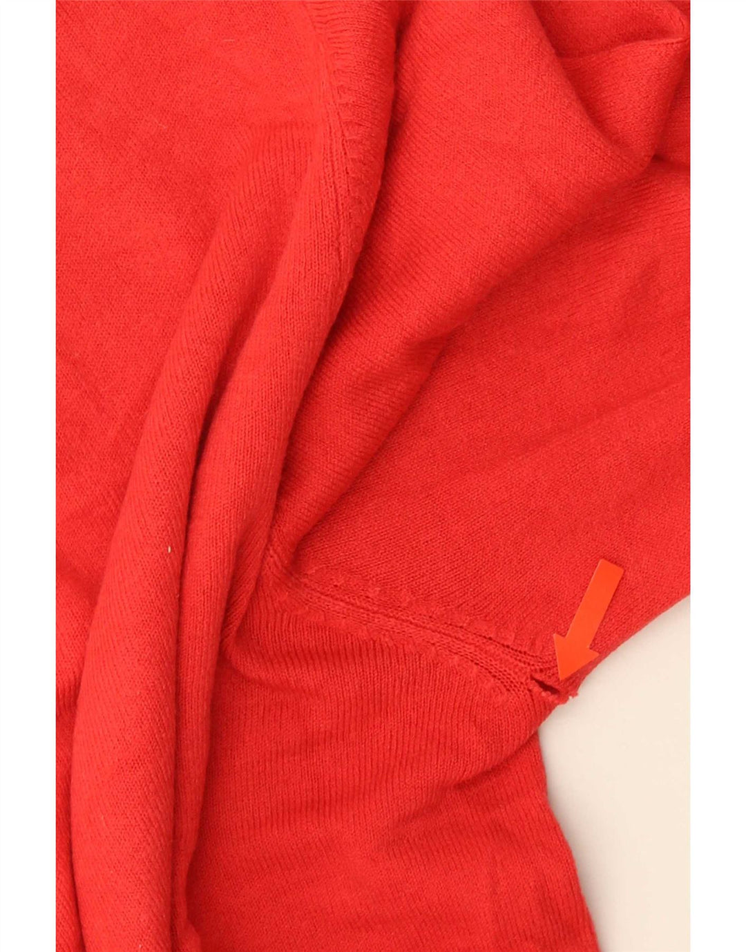 Marks & Spencer Mens Blue Harbour V-Neck Jumper Sweater Large Red Acrylic
