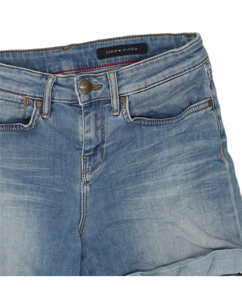 TOMMY HILFIGER Womens Denim Shorts W28 Medium Blue Cotton Vintage Tommy Hilfiger and Second-Hand Tommy Hilfiger from Messina Hembry 