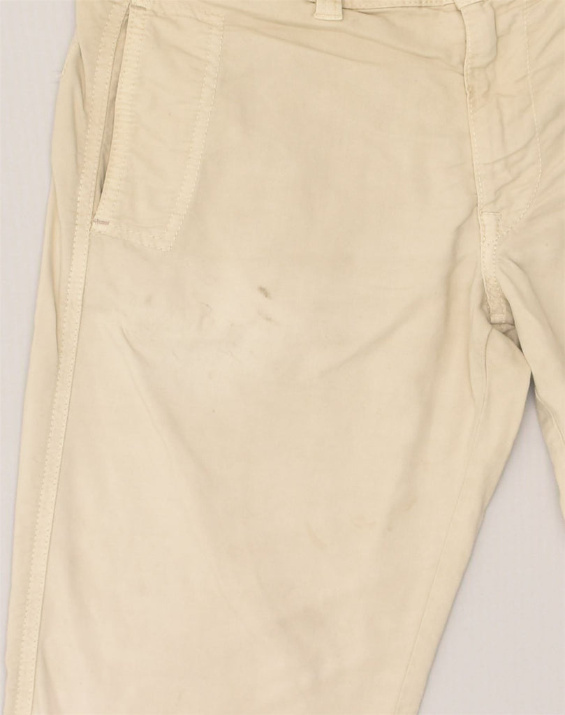 MURPHY & NYE Mens Straight Casual Trousers W31 L28 Beige Cotton | Vintage Murphy & Nye | Thrift | Second-Hand Murphy & Nye | Used Clothing | Messina Hembry 