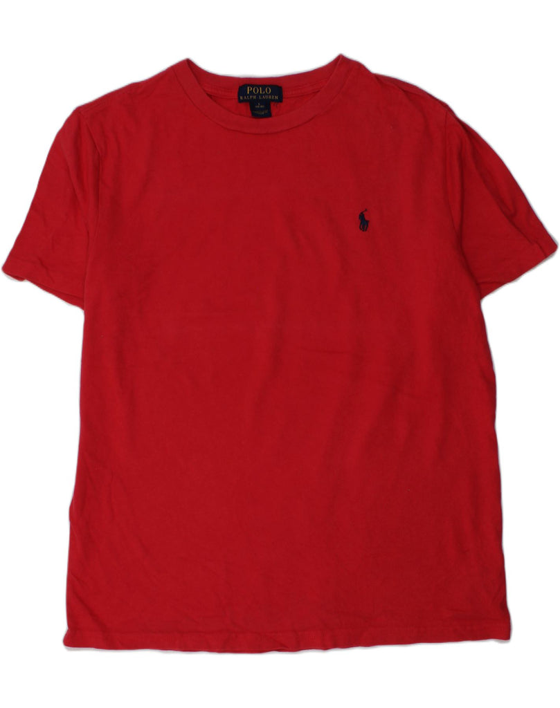 POLO RALPH LAUREN Boys T-Shirt Top 14-15 Years Large Red Cotton | Vintage Polo Ralph Lauren | Thrift | Second-Hand Polo Ralph Lauren | Used Clothing | Messina Hembry 