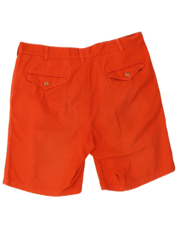 Johnny Lambs Mens Pegged Chino Shorts IT 52 XL W34 Orange Cotton