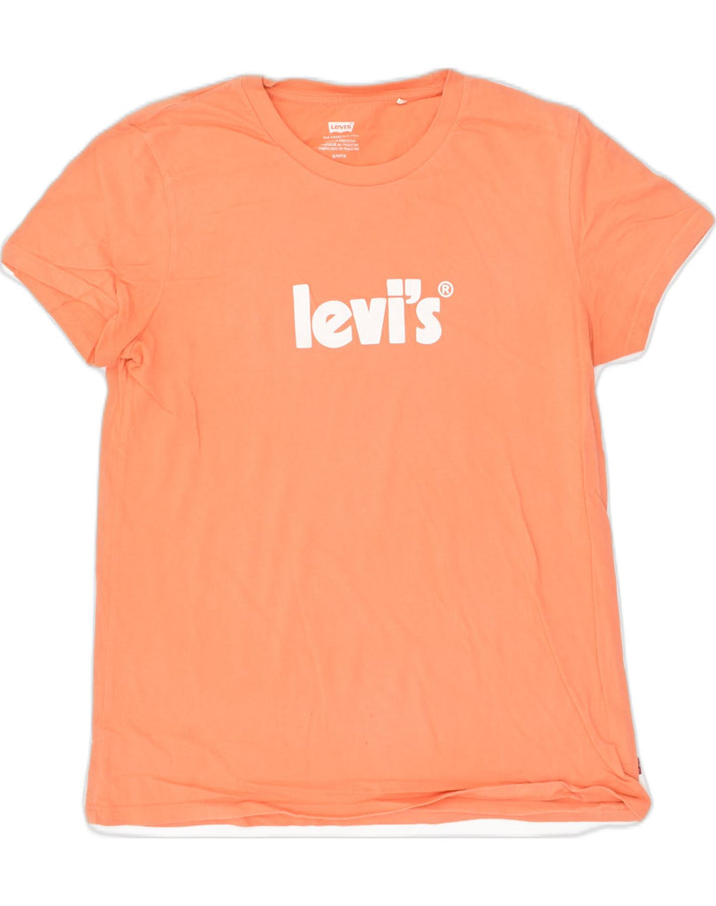 LEVI'S Mens Graphic T-Shirt Top Small Orange Cotton | Vintage Levi's | Thrift | Second-Hand Levi's | Used Clothing | Messina Hembry 