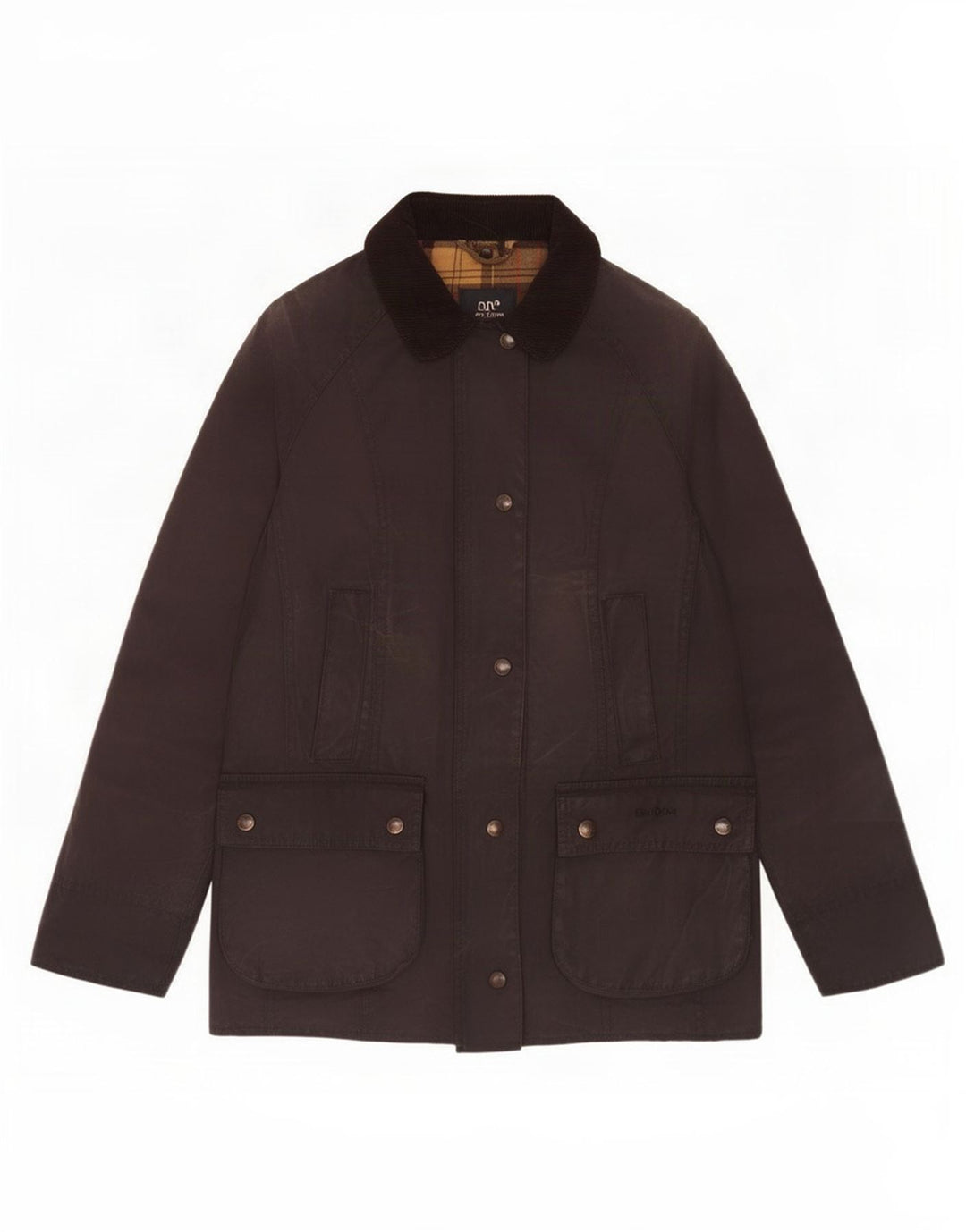 Barbour Womens Waxed Cotton Jacket UK 10 Small Brown