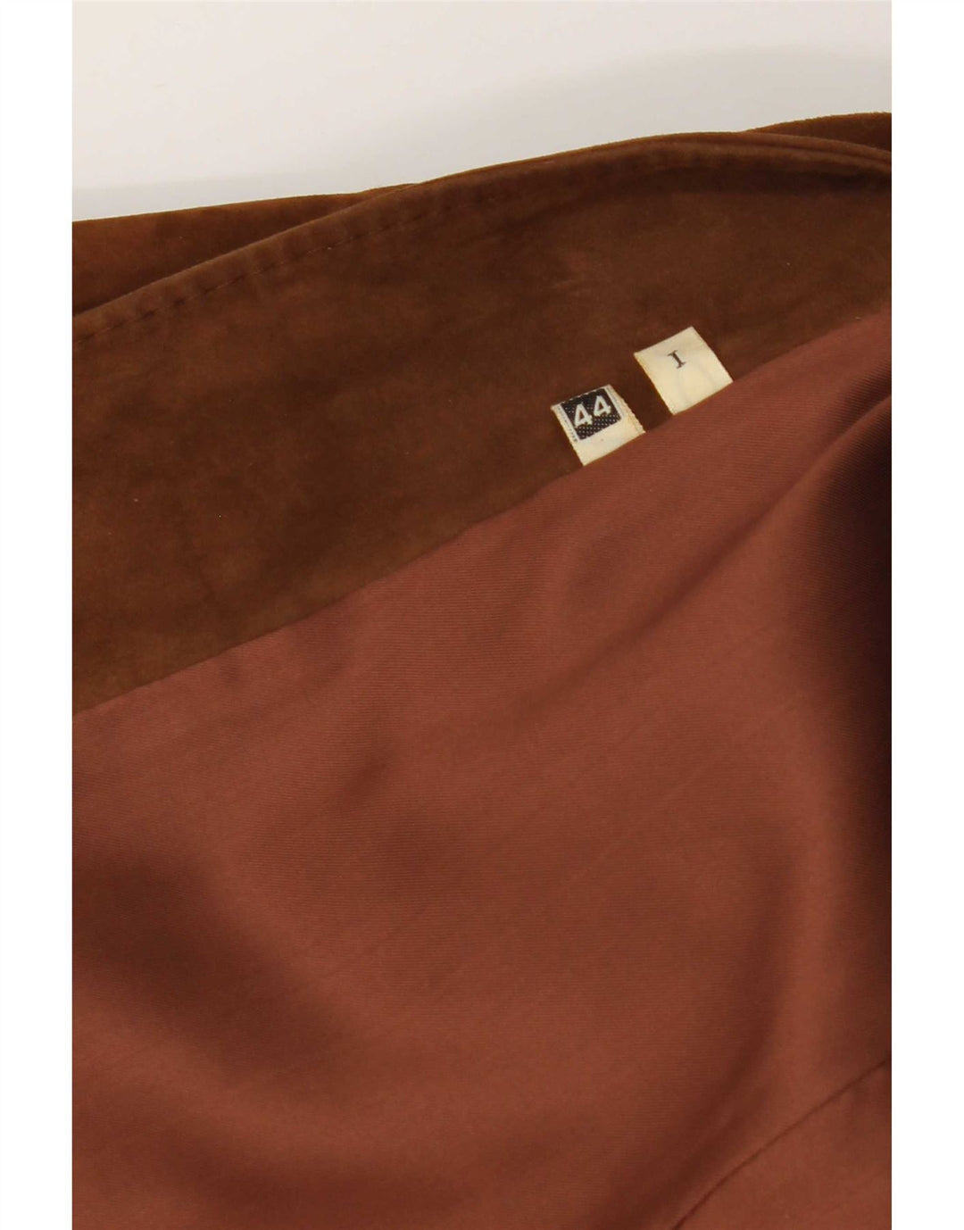 Vintage Womens Suede Overcoat IT 44 Medium Brown Leather