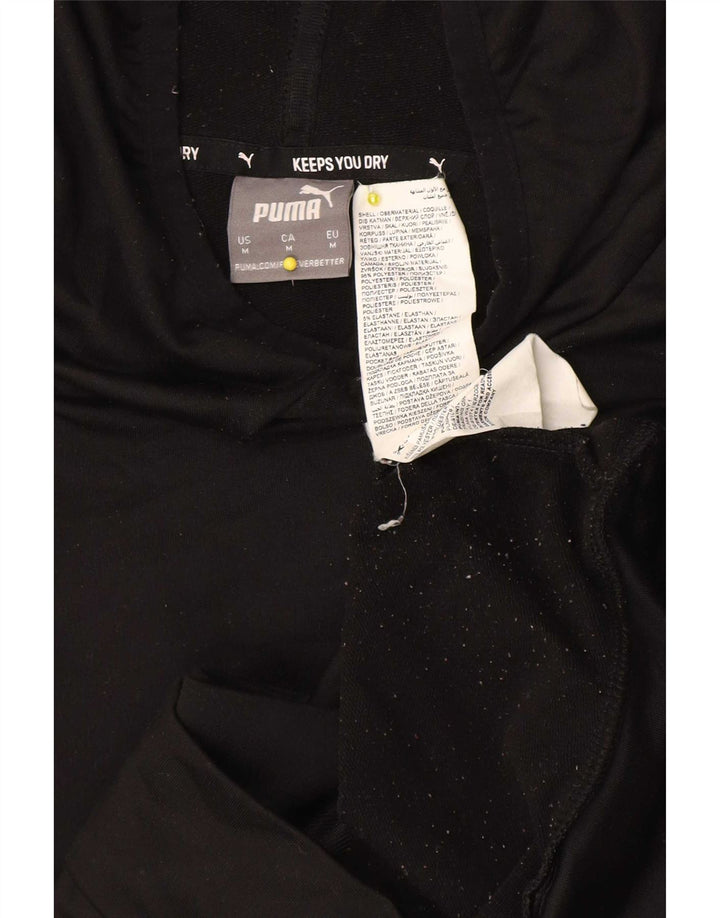 Puma Mens Hoodie Jumper Medium Black Polyester