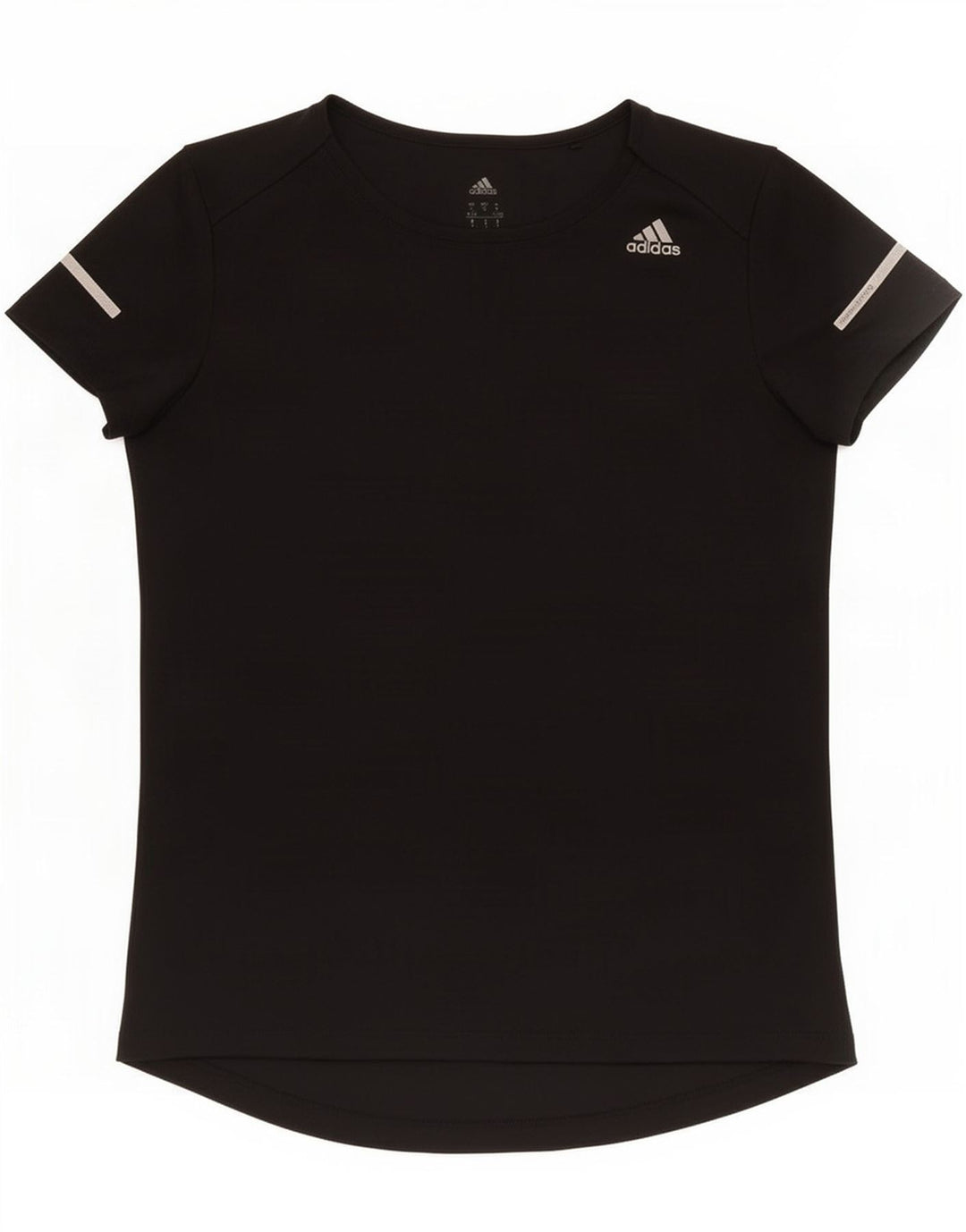 Adidas Womens Climalite T-Shirt Top UK 8/10 Small Black Polyester