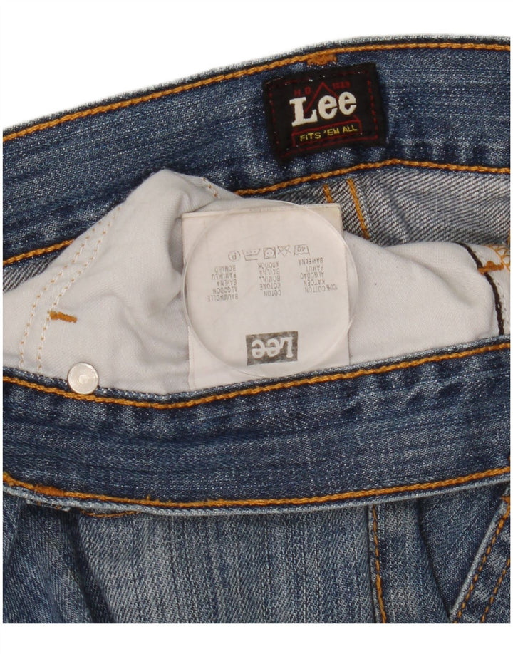 Lee Mens Knox Straight Jeans W38 L34 Blue Cotton