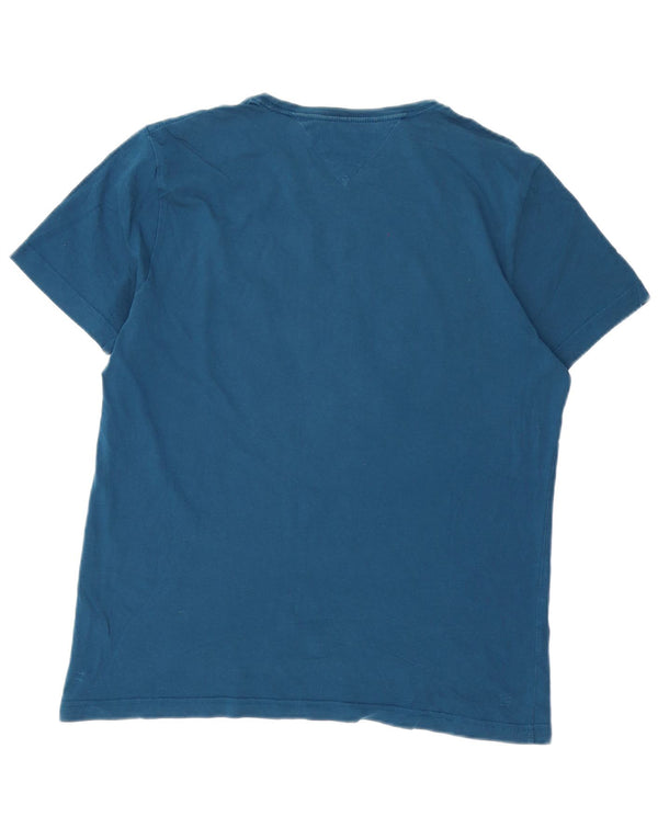 Tommy Hilfiger Mens Graphic T-Shirt Top XL Blue Cotton
