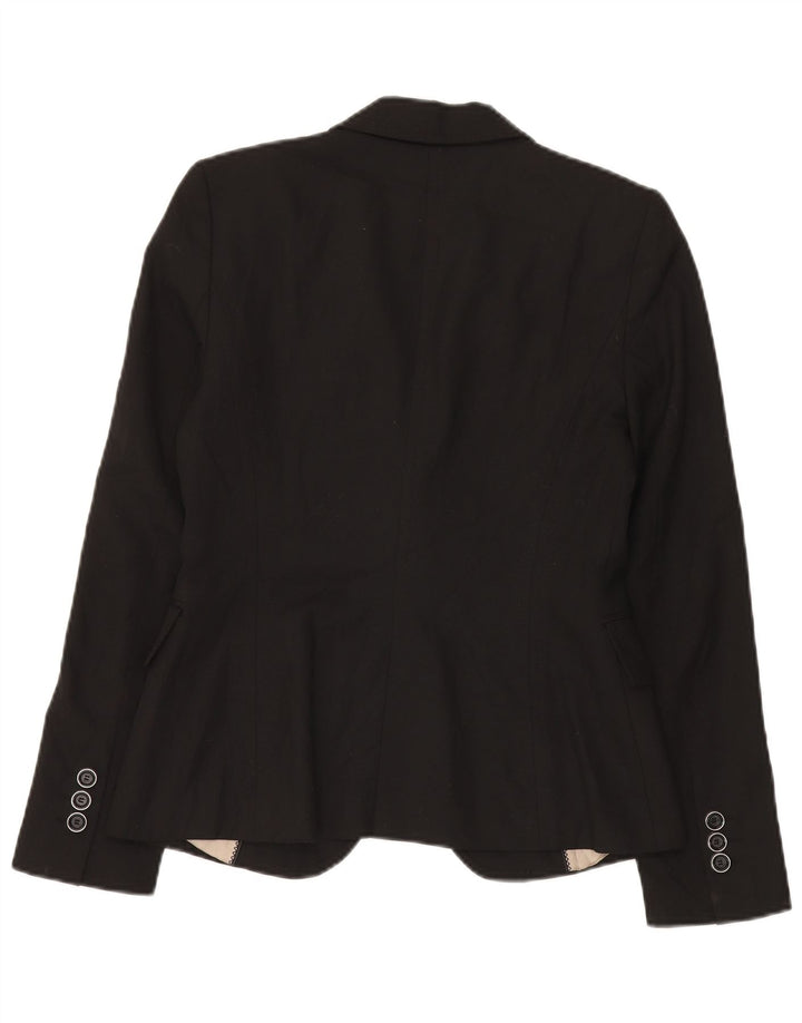 Zara Womens 1 Button Blazer Jacket EU 38 Small Black