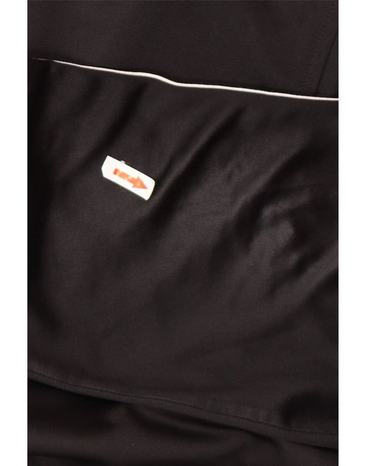 Adidas Mens Tracksuit Top Jacket UK 38/40 Medium Black Polyester