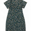 Marks & Spencer Womens A-Line Dress UK 10 Small Green Floral Polyester