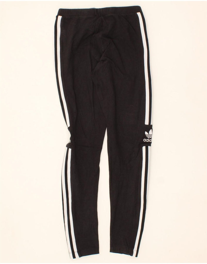 ADIDAS Womens Leggings UK 10 Small Black Cotton Vintage Adidas and Second-Hand Adidas from Messina Hembry 