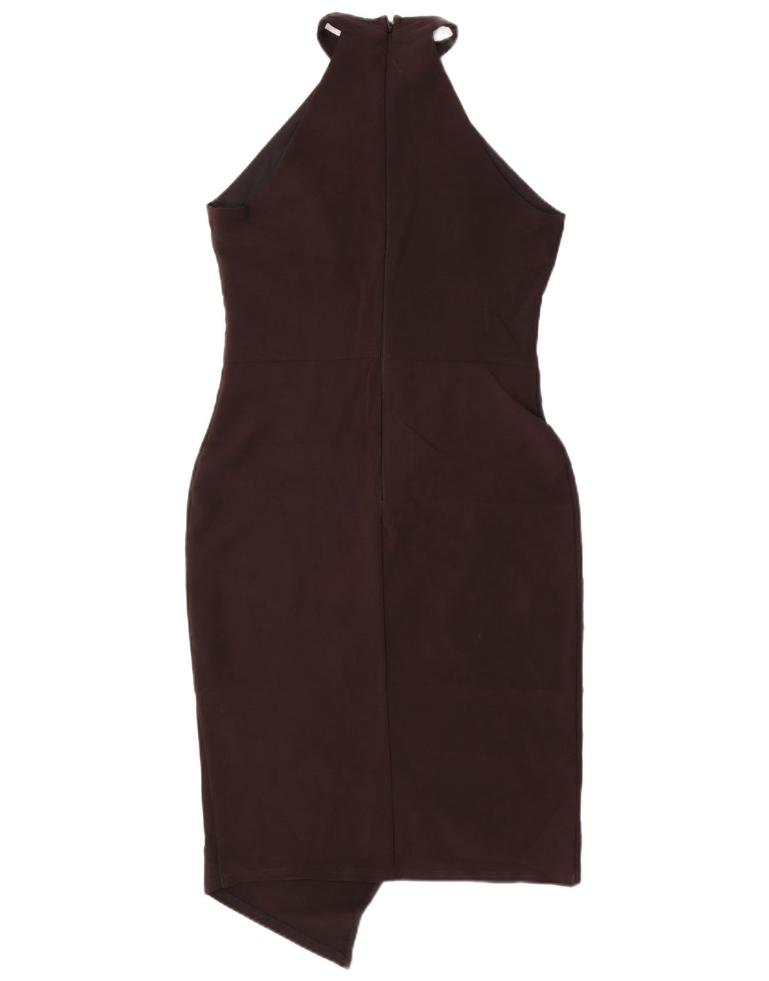 LIPSY Womens Halter Dress UK 12 Medium  Brown Polyester