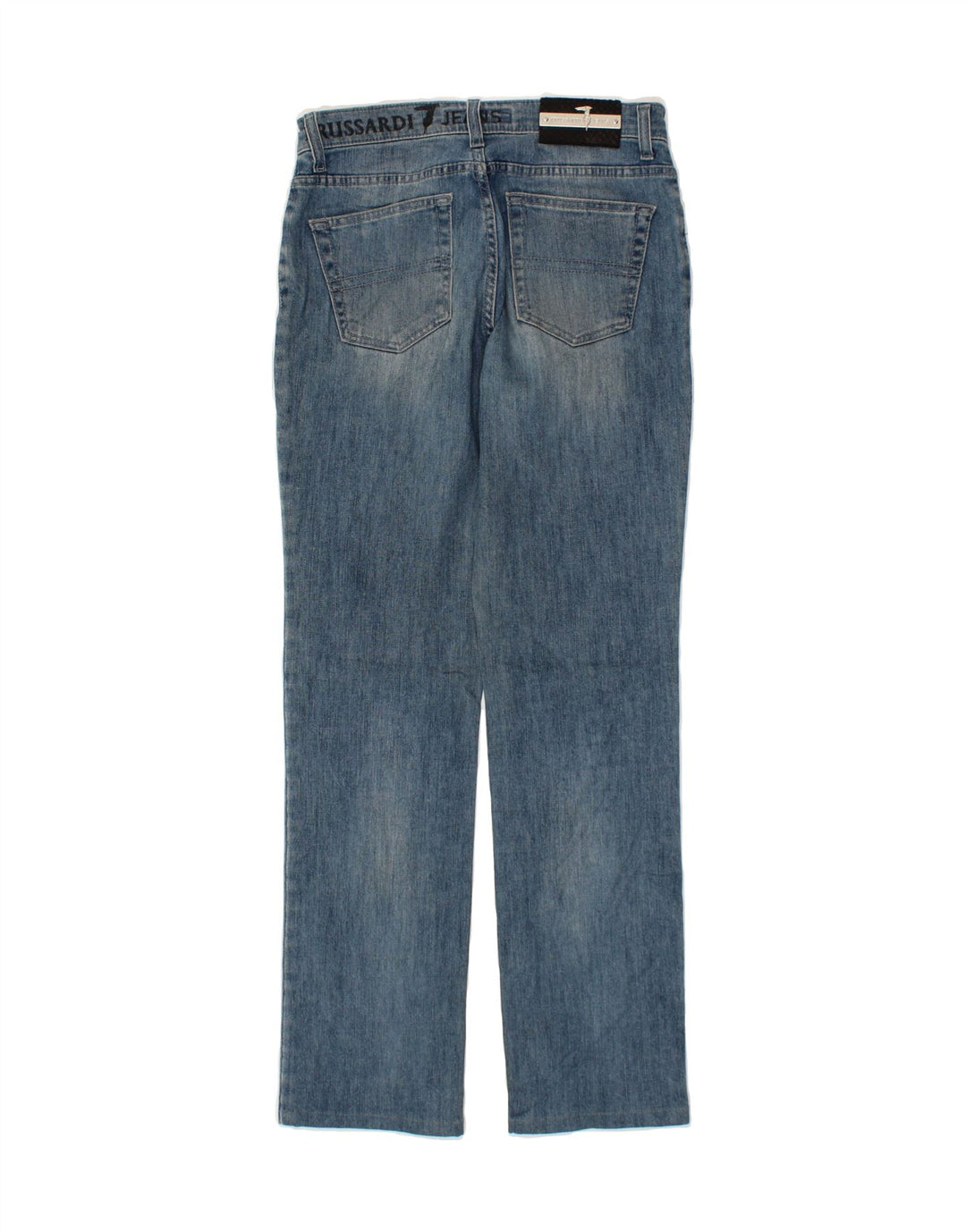 TRUSSARDI Womens Straight Jeans W26 L31 Blue Cotton Vintage Trussardi and Second-Hand Trussardi from Messina Hembry 
