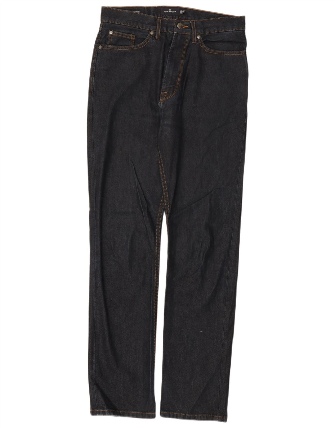 Marks & Spencer Mens Blue Harbour Straight Jeans W30 L33 Navy Blue Cotton