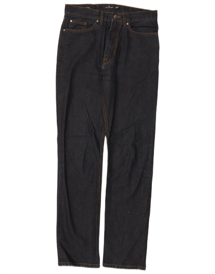 Marks & Spencer Mens Blue Harbour Straight Jeans W30 L33 Navy Blue Cotton
