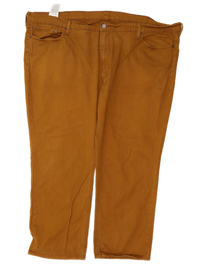 Levi's Mens 541 Straight Casual Trousers W52 L30 Brown Cotton