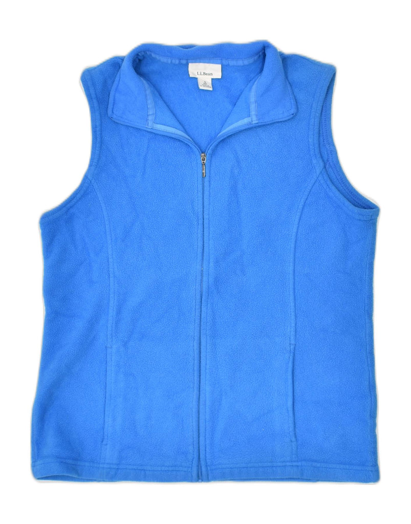 L.L.BEAN Womens Fleece Gilet UK 10 Small Blue Polyester | Vintage | Thrift | Second-Hand | Used Clothing | Messina Hembry 