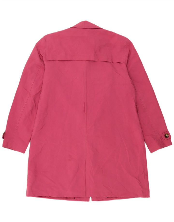 Marks & Spencer Womens Trench Coat UK 16 Large Pink Polyester
