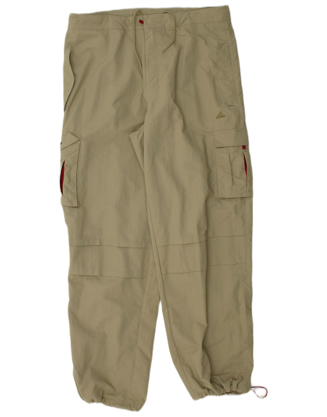 Adidas Mens Joggers Cargo Trousers Medium W36 L32 Khaki Polyamide