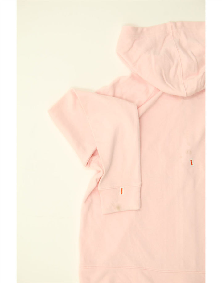 UNDER ARMOUR Womens Crop Zip Hoodie Sweater UK 14 Medium Pink Vintage Under Armour and Second-Hand Under Armour from Messina Hembry 