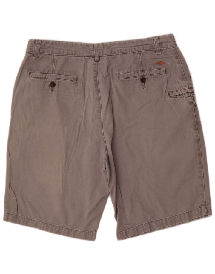 Dockers Mens Chino Shorts W34 Large Grey Cotton