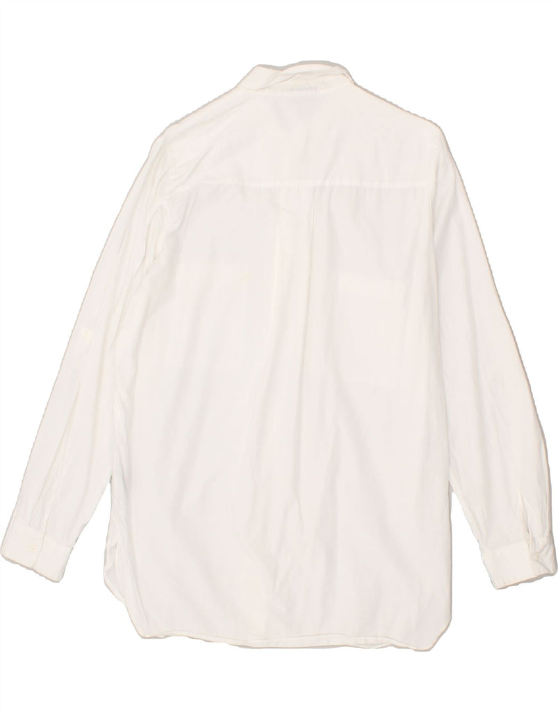 MOSSIMO Womens Shirt UK 14 Medium White Cotton | Vintage Mossimo | Thrift | Second-Hand Mossimo | Used Clothing | Messina Hembry 