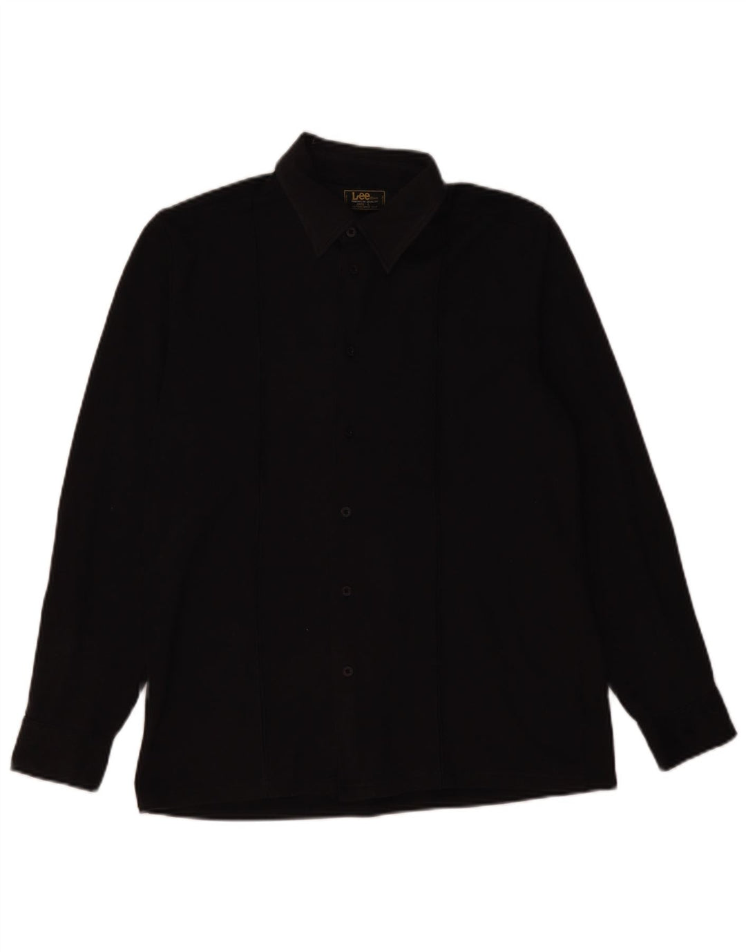 LEE Mens Shirt Large Black Polyester
