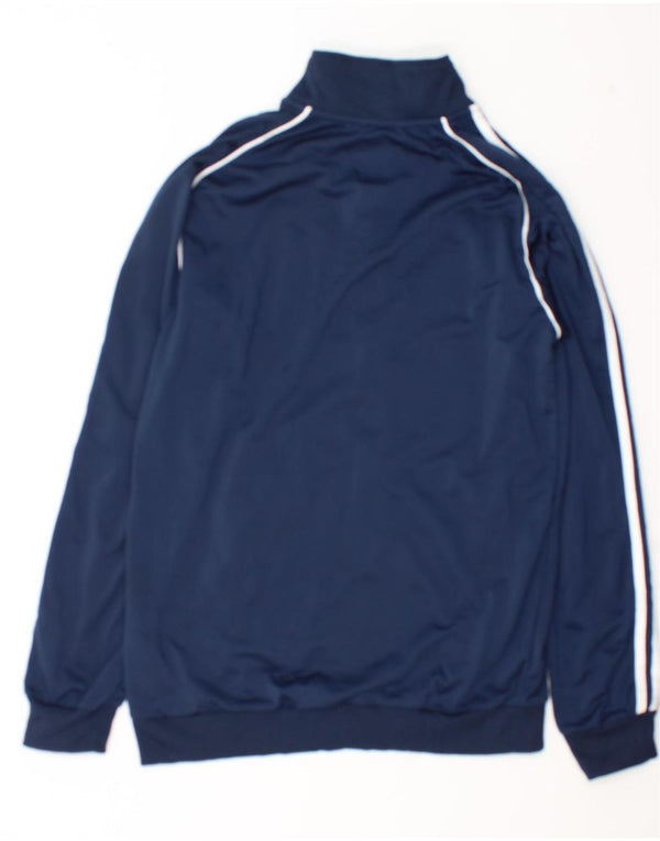 Adidas Mens Spartans Graphic Tracksuit Top Jacket Small Navy Blue Polyester