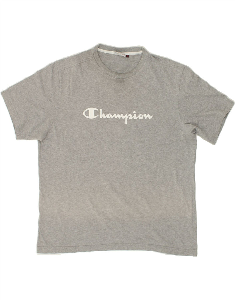 CHAMPION Mens Graphic T-Shirt Top XL Grey | Vintage Champion | Thrift | Second-Hand Champion | Used Clothing | Messina Hembry 