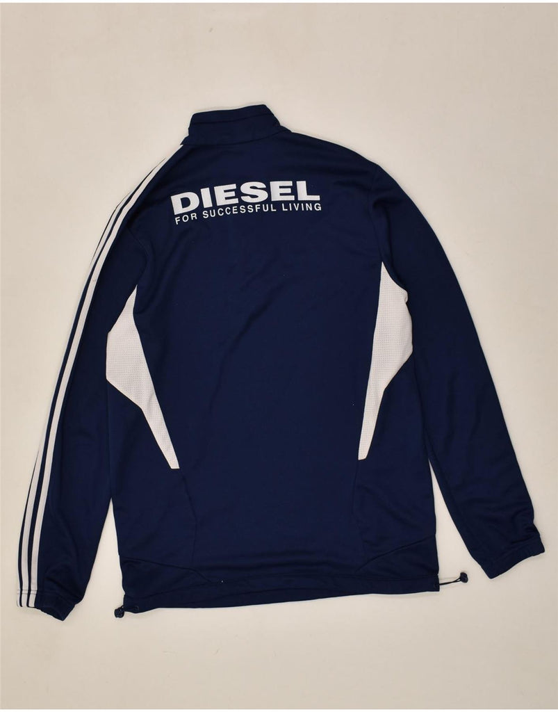 ADIDAS Mens Climacool Pullover Tracksuit Top Size 40/42 Medium Navy Blue | Vintage Adidas | Thrift | Second-Hand Adidas | Used Clothing | Messina Hembry 